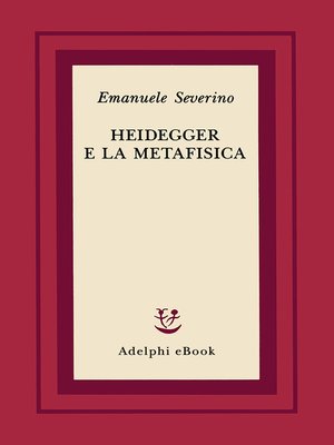 cover image of Heidegger e la metafisica